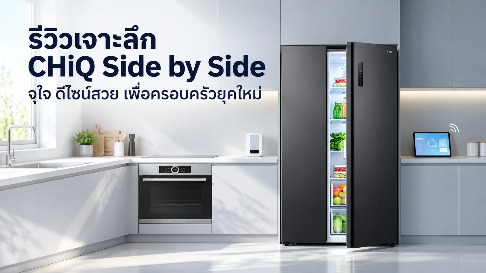 รูปภาพประกอบบทความ: รีวิวเจาะลึก CHiQ Side by Side 18.5 คิว (CSS525N): ดีไซน์สวย จุใจ พร้อมฟังก์ชันที่ครอบครัวยุคใหม่ต้องมี!