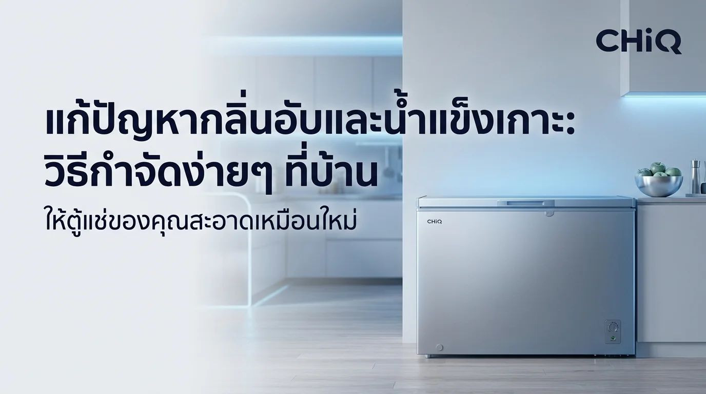 รูปภาพประกอบบทความ: แก้ปัญหาตู้แช่มีกลิ่นอับและน้ำแข็งเกาะ: รวมวิธีกำจัดปัญหาเบื้องต้นด้วยตัวเองง่ายๆ ที่บ้าน